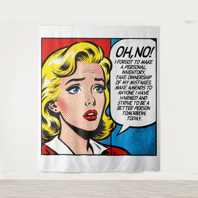 OH NO Wall Art Tapestry (Front)