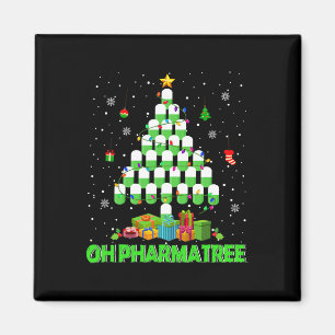Oh Pharmatree Christmas Tree Pharmacy Medication P Magnet