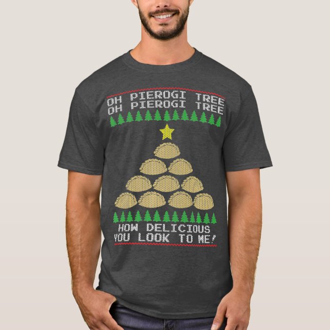 Oh Pierogi Tree Premium T-Shirt (Front)