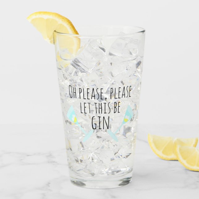 Oh please, please let this be gin.  Personalised Glass (Front Ice)