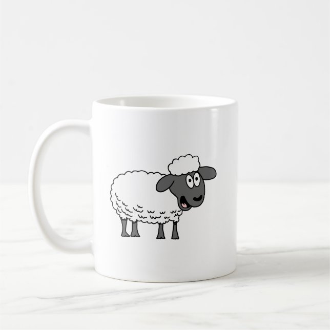 Oh Sheep! I'm 80! Coffee Mug (Left)