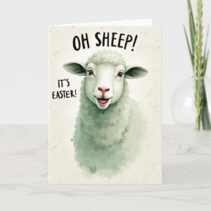 Oh Sheep Its Easter Card