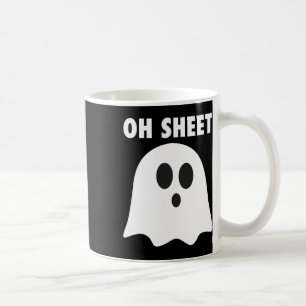 Oh Sheet - Humourous Halloween Ghost Pun Oh Mens  Coffee Mug