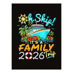 Oh Ship It's a Family Trip 2026 Matching Family Photo Print