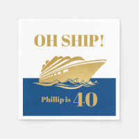 Oh Ship Yacht Boat Cruise Birthday Party