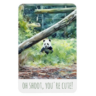 Oh Shoot, You're Cute Panda Magnet