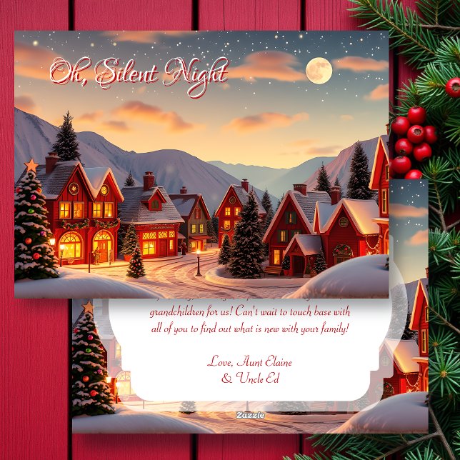 Oh, Silent Night | Christmas Town Holiday Card (Creator Uploaded)