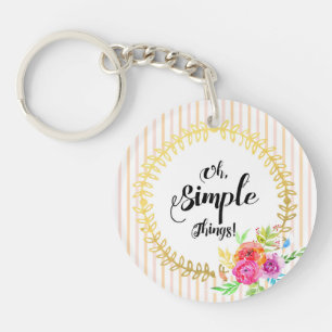 Oh, Simple Things! Key Ring