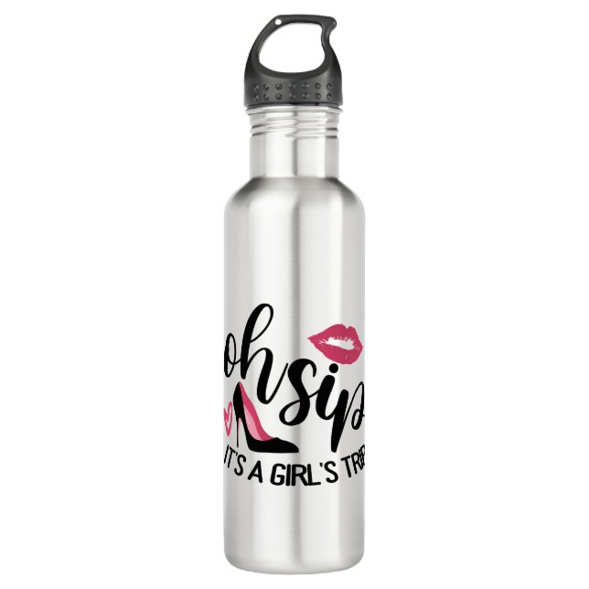 Oh Sip It's A Girl's Trip 710 Ml Water Bottle (Front)