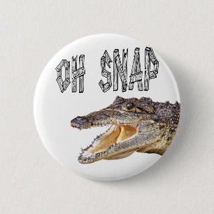OH SNAP - Angry Gator 6 Cm Round Badge