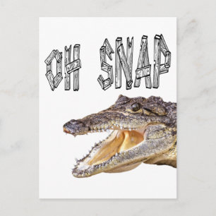 OH SNAP - Angry Gator Postcard