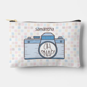 Oh Snap! Blue Pastel Camera Accessory Pouch