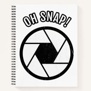 Oh Snap Camera Edition Gift For Cool Photography Notebook