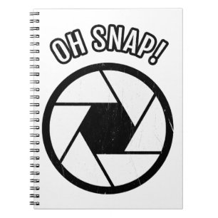Oh Snap Camera Edition Gift For Cool Photography Notebook