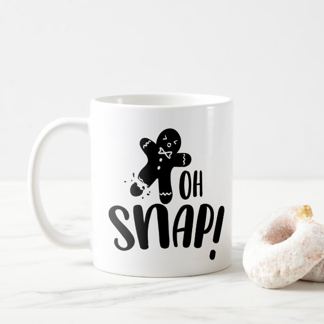 Oh Snap Christmas Coffee Mug (With Donut)