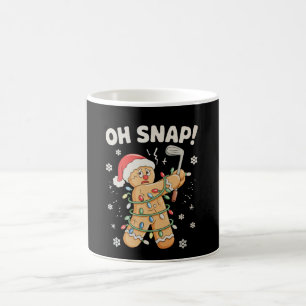 Oh Snap Christmas Gingerbread Cookie Golf Golfer Coffee Mug