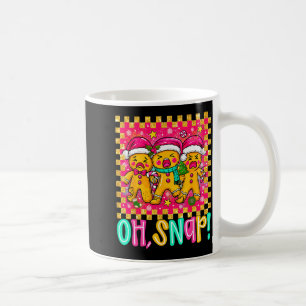 Oh Snap Christmas Gingerbread Man Funny Xmas Cooki Coffee Mug