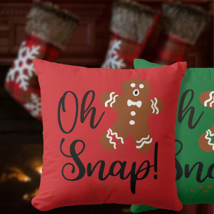 Oh snap Christmas Pillow