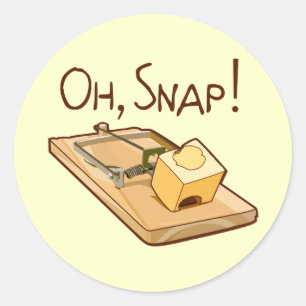 Oh, Snap! Classic Round Sticker