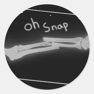Oh Snap Classic Round Sticker