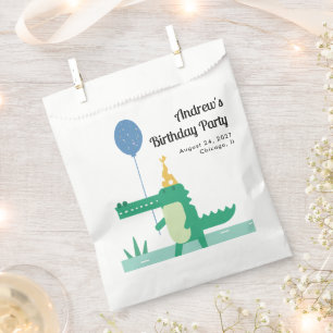 Oh Snap Cute Alligator Kids Birthday  Favour Bag