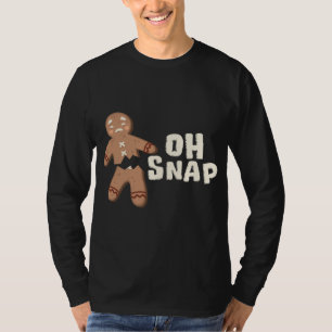 Oh Snap! Funny Broken Gingerbread Man - Christmas  T-Shirt