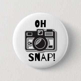 OH SNAP! funny camera design 6 Cm Round Badge