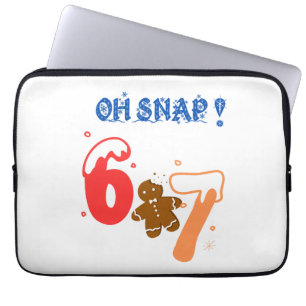 Oh Snap Gingerbread 67 Laptop Sleeve