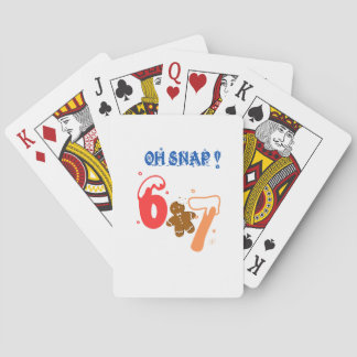 Oh Snap Gingerbread 67 Playing Cards