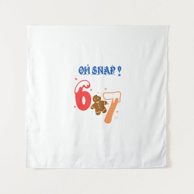 Oh Snap Gingerbread 67 Tapestry (Front)