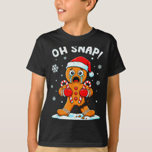 Oh Snap Gingerbread Christmas Xmas Cookie Baking H T-Shirt