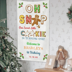 Oh Snap! Gingerbread Cookie Any Age Birthday Banner