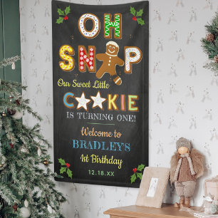 Oh Snap! Gingerbread Cookie Any Age Birthday Banner