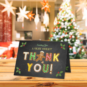 Oh Snap! Gingerbread Cookie Baby Shower Thank You Card