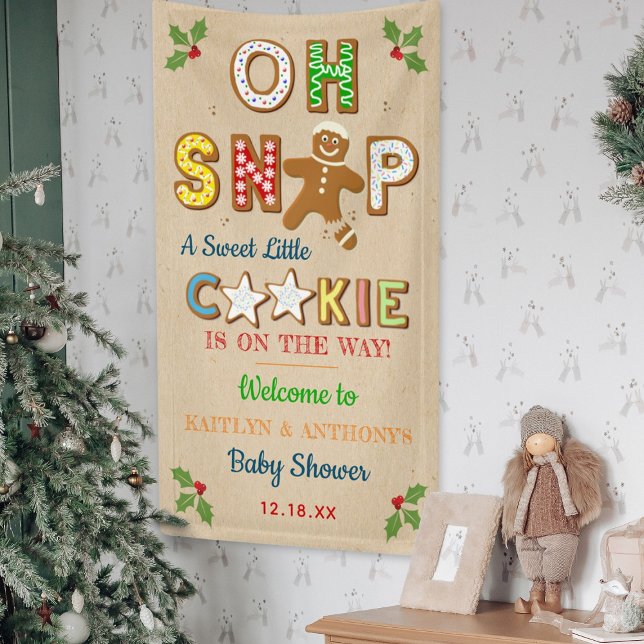 Oh Snap! Gingerbread Cookie Baby Shower Welcome Banner (Creator Uploaded)