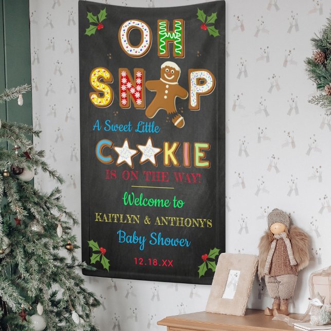 Oh Snap! Gingerbread Cookie Baby Shower Welcome Banner (Creator Uploaded)