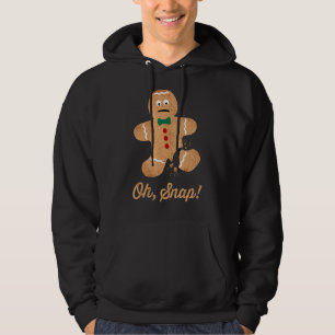Oh Snap Gingerbread Cookie Man Costume Christmas M Hoodie