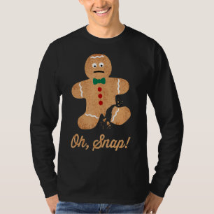 Oh Snap Gingerbread Cookie Man Costume Christmas M T-Shirt
