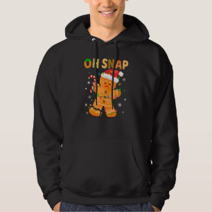 Oh Snap Gingerbread Man Christmas Cookie Costume B Hoodie