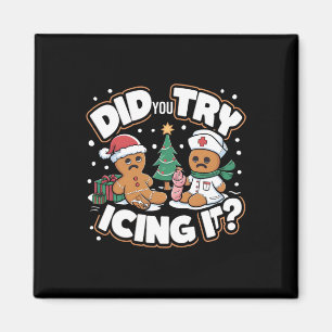 Oh Snap Gingerbread Man Cookie Did You Try Icing I Magnet