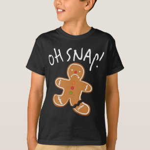 Oh Snap! Gingerbread Man Cookie Funny Broken Leg B T-Shirt