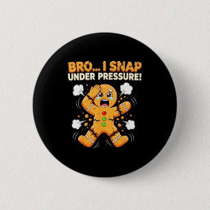 Oh Snap Gingerbread Man Cookies I Snap Under Press 6 Cm Round Badge