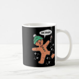 Oh Snap Gingerbread Man Fun Christmas Xmas Men Wom Coffee Mug
