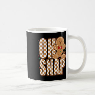 Oh Snap Gingerbread Man Funny Christmas Xmas Men W Coffee Mug