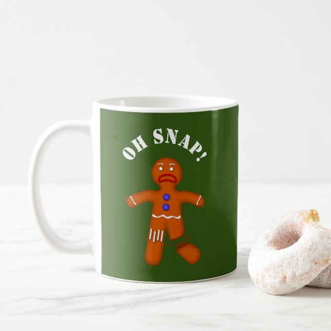 OH SNAP! GINGERBREAD MAN MUG (With Donut)