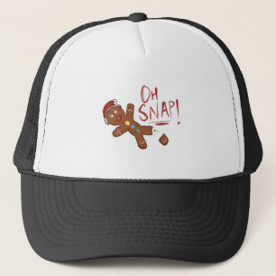 Oh Snap Gingerbread Man Trucker Hat
