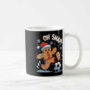 Oh Snap Gingerbreadman Christmas Soccer 1 Coffee Mug