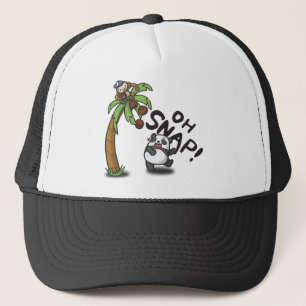 Oh Snap Panda & Monkey Trucker Hat