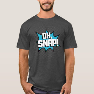 OH SNAP Pop Art Comic Book Speech Bubbles Street G T-Shirt