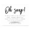 Oh Snap | Unplugged Ceremony Wedding Poster 2
